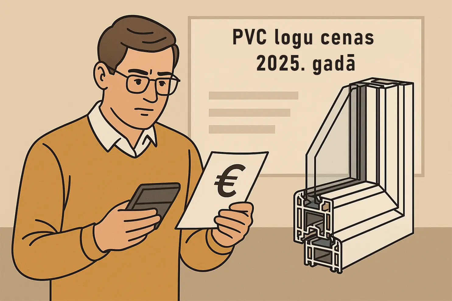 PVC logu cenas 2025. gadā – no kā atkarīgas izmaksas un reālie piemēri dzīvokļiem